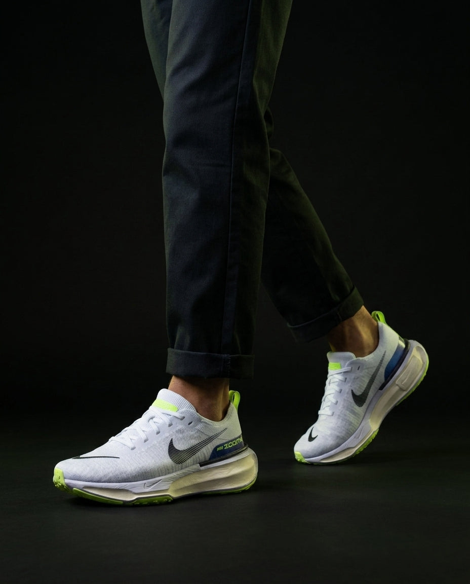NK Knit Foam-Sole Running Trainer White Grey Volt