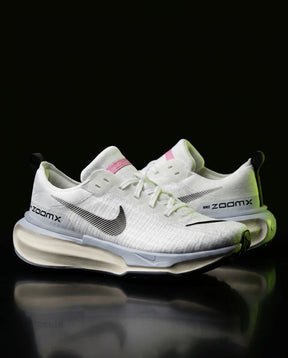NK Knit ZoomX Cushioned Running Trainer White Grey Pink
