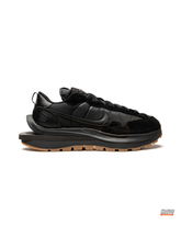 NK Layered Waffle-Sole Chunky Trainer Triple Black Gum #tripleblackgum