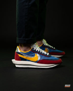 NK Layered Waffle-Sole Runner Blue Red Yellow