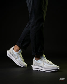 NK Layered Waffle-Sole Runner White Grey