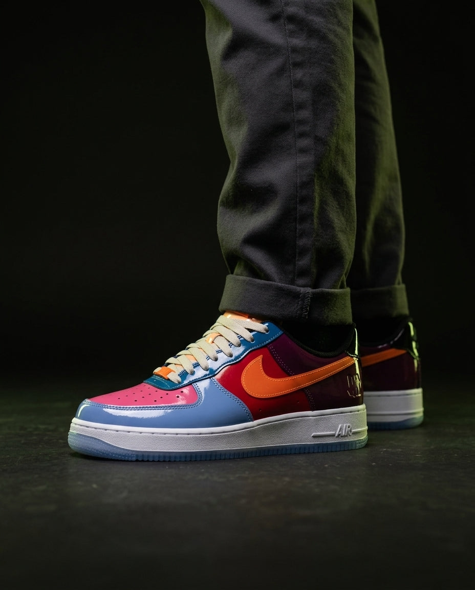 NK Leather Colour-Block Court Trainer