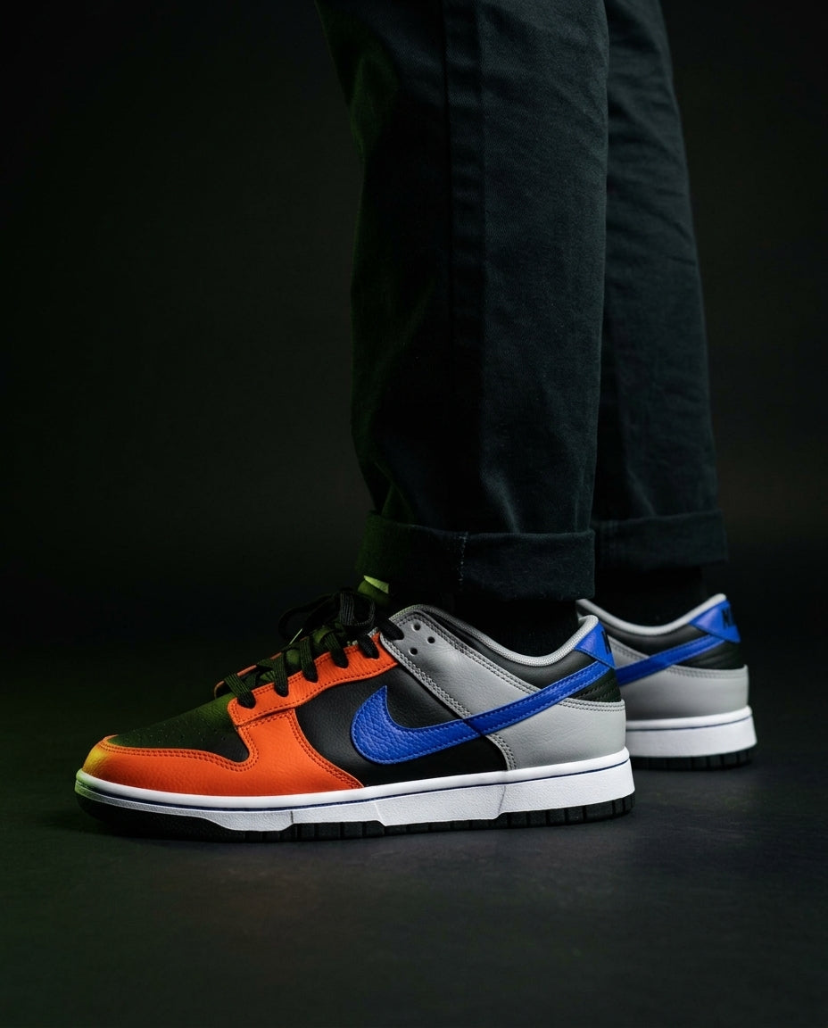NK Leather Colour-Block Skate Trainer