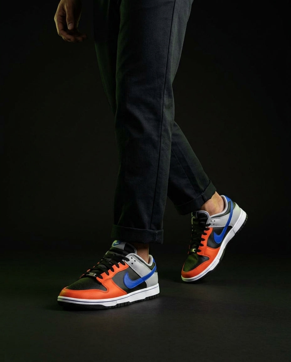 NK Leather Colour-Block Skate Trainer