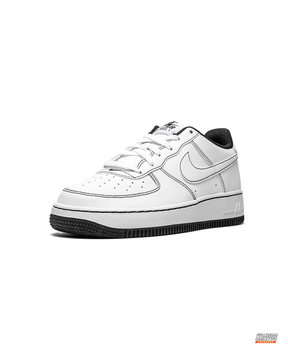 NK Leather Contrast-Stitch Court Trainer