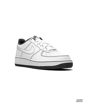 NK Leather Contrast-Stitch Court Trainer