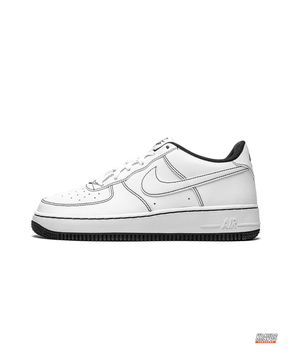 NK Leather Contrast-Stitch Court Trainer