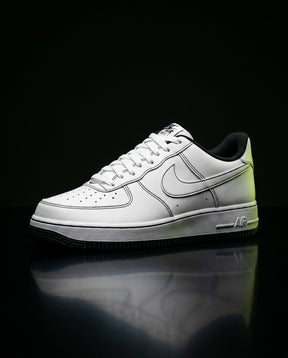 NK Leather Contrast-Stitch Court Trainer