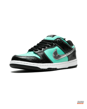 NK Leather Croc-Panel Skate Trainer