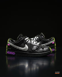 NK Leather Deconstructed Court Trainer Black Silver Pink