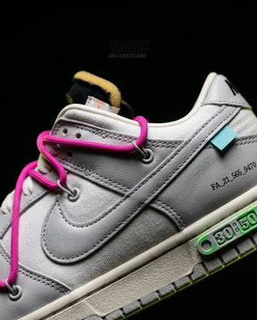 NK Leather Deconstructed Court Trainer Grey Pink