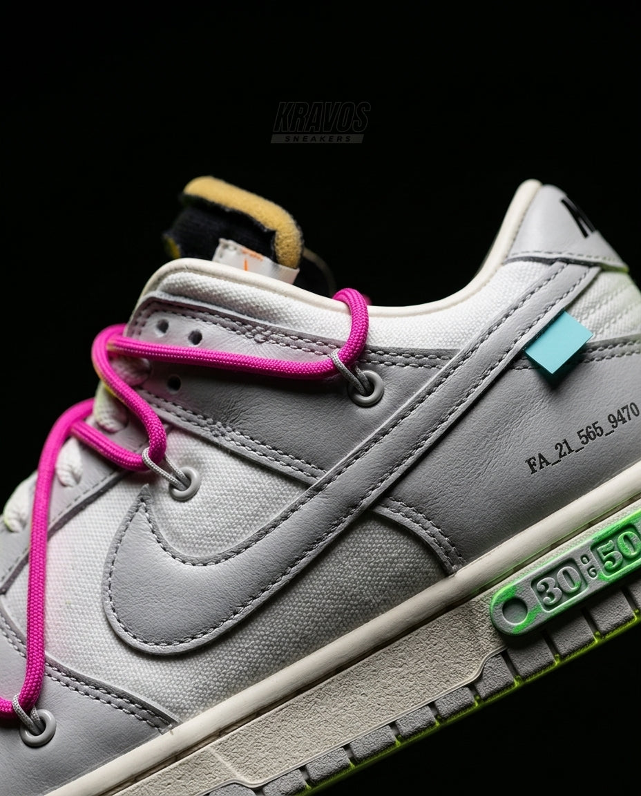 NK Leather Deconstructed Court Trainer Grey Pink