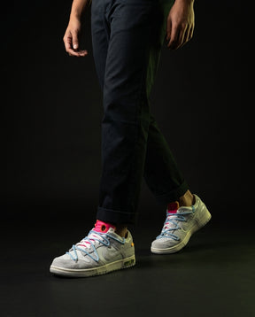 NK Leather Deconstructed Court Trainer Grey White Pink