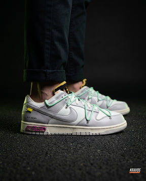 NK Leather Deconstructed Court Trainer White Grey Mint