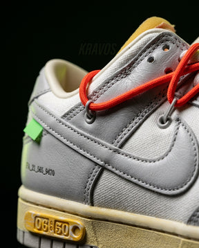 NK Leather Deconstructed Court Trainer White Grey Orange