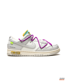 NK Leather Deconstructed Court Trainer White Grey Purple #whitegreypurple