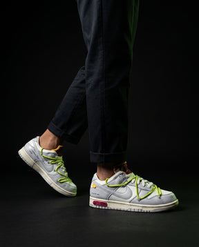 NK Leather Deconstructed Court Trainer White Grey Volt
