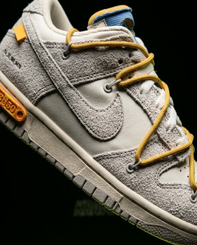 NK Leather Deconstructed Court Trainer White Grey Yellow