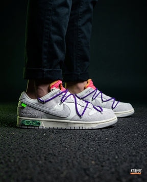 NK Leather Deconstructed Court Trainer White Purple