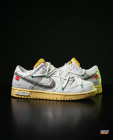 NK Leather Deconstructed Court Trainer White Yellow