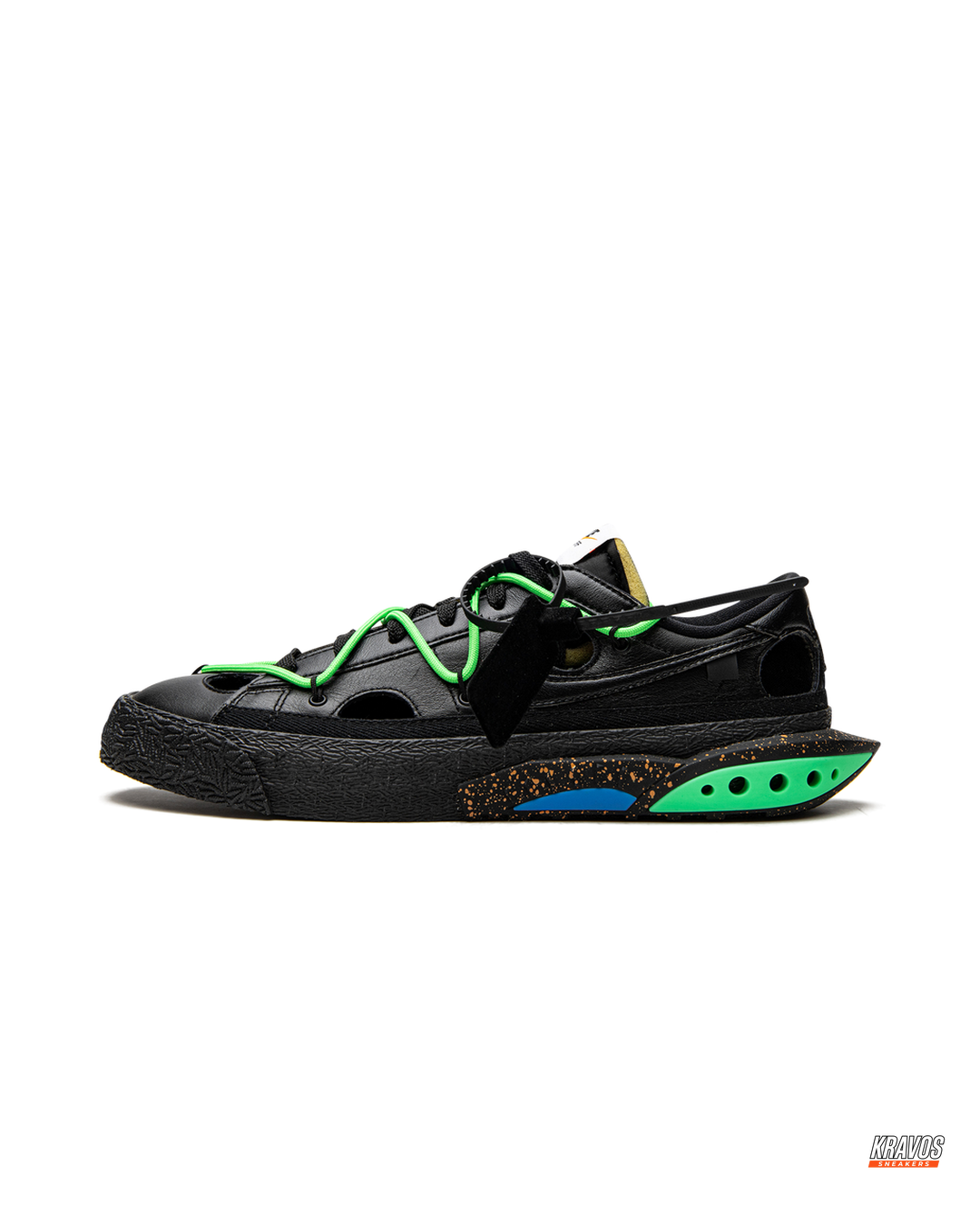 NK Leather Deconstructed Cutout Trainer