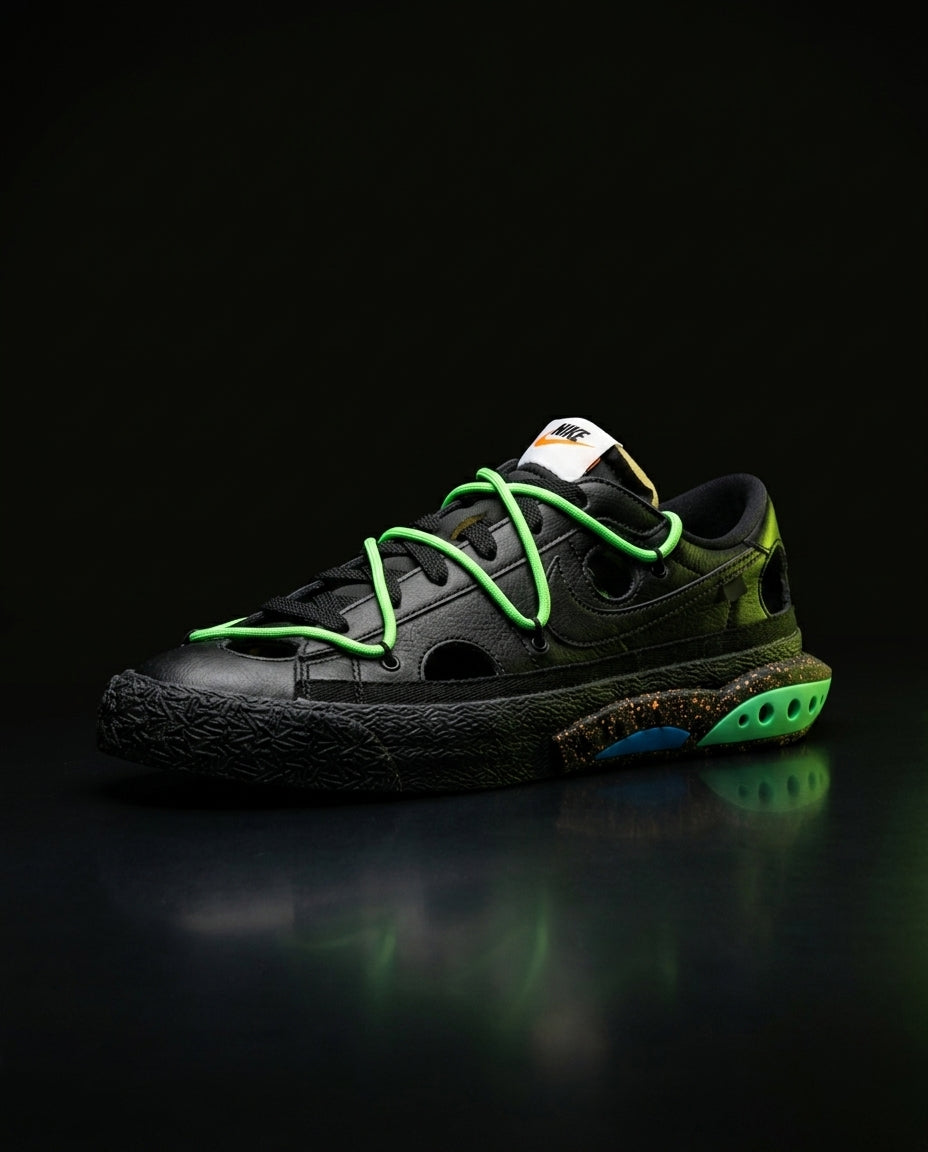 NK Leather Deconstructed Cutout Trainer