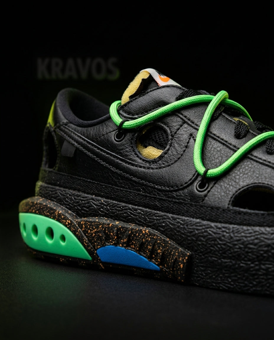 NK Leather Deconstructed Cutout Trainer