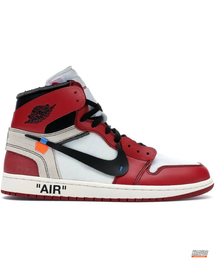 NK Leather Deconstructed High-Top Trainer Chicago Red White #chicagoredwhite