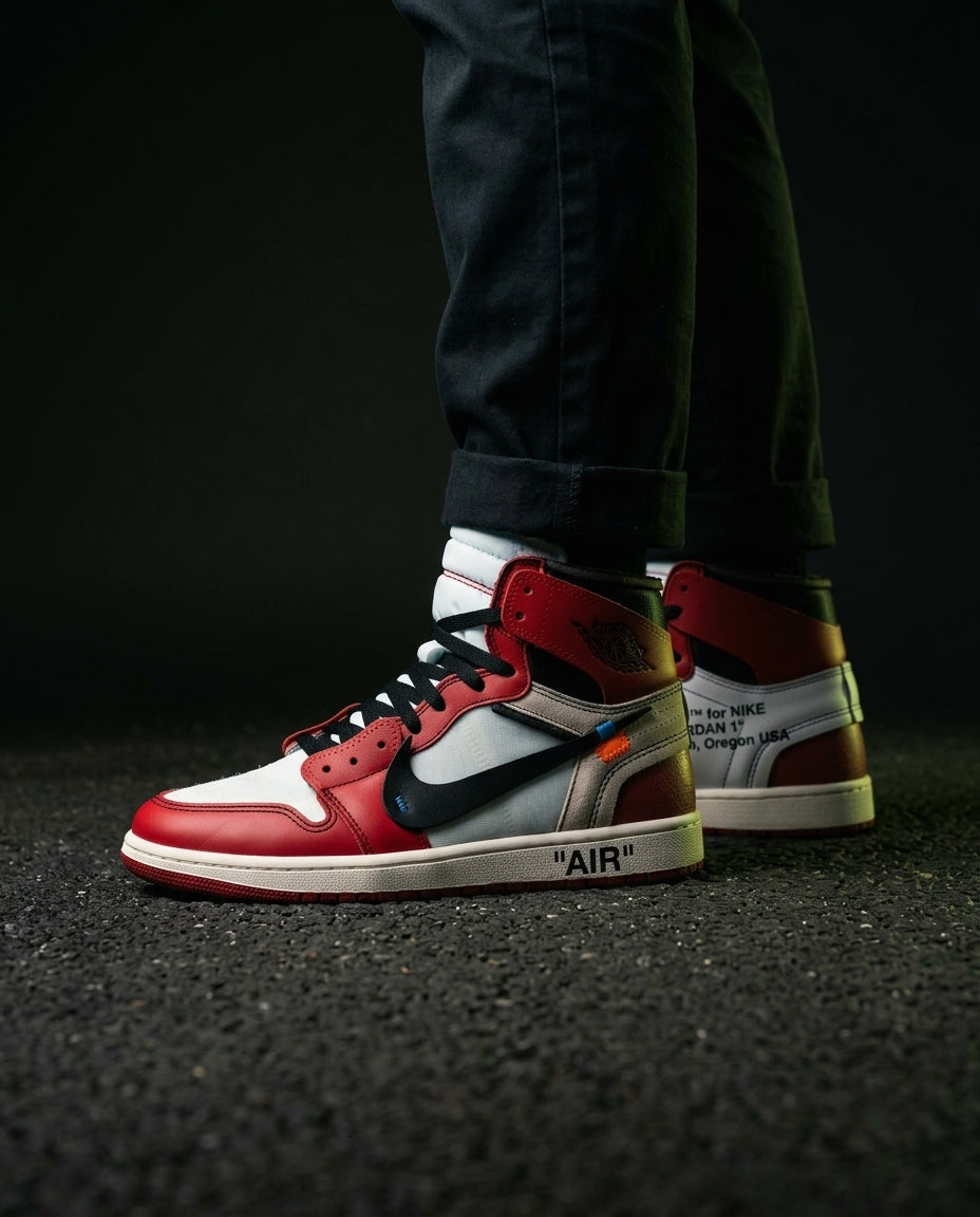 NK Leather Deconstructed High-Top Trainer