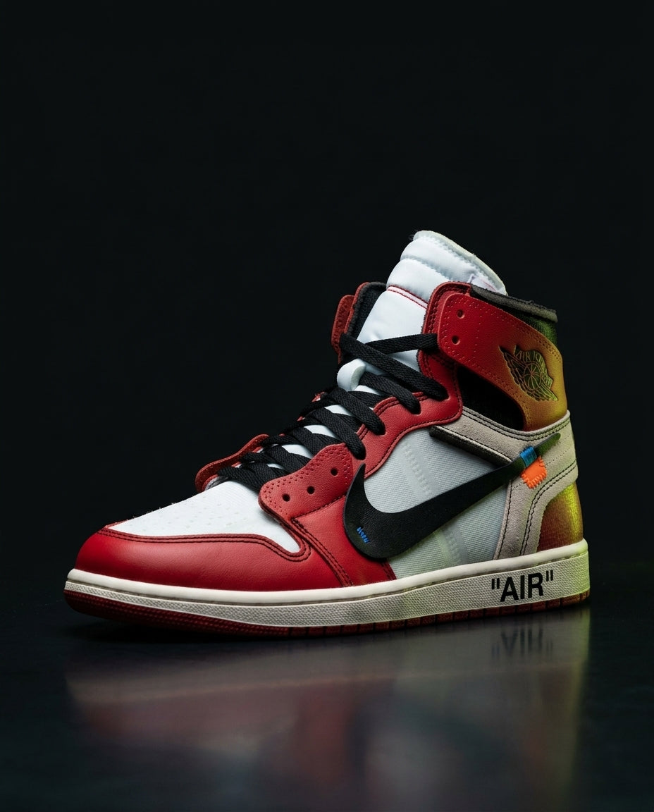 NK Leather Deconstructed High-Top Trainer