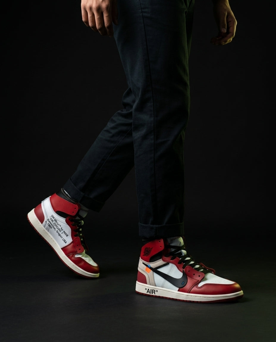 NK Leather Deconstructed High-Top Trainer