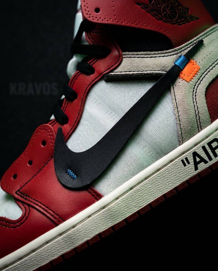 NK Leather Deconstructed High-Top Trainer