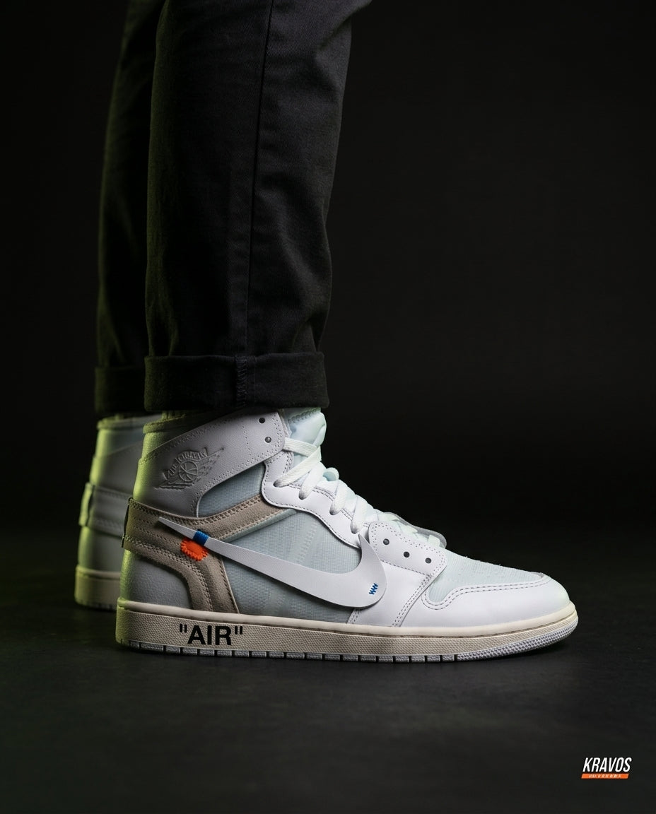 NK Leather Deconstructed High-Top Trainer White Sail