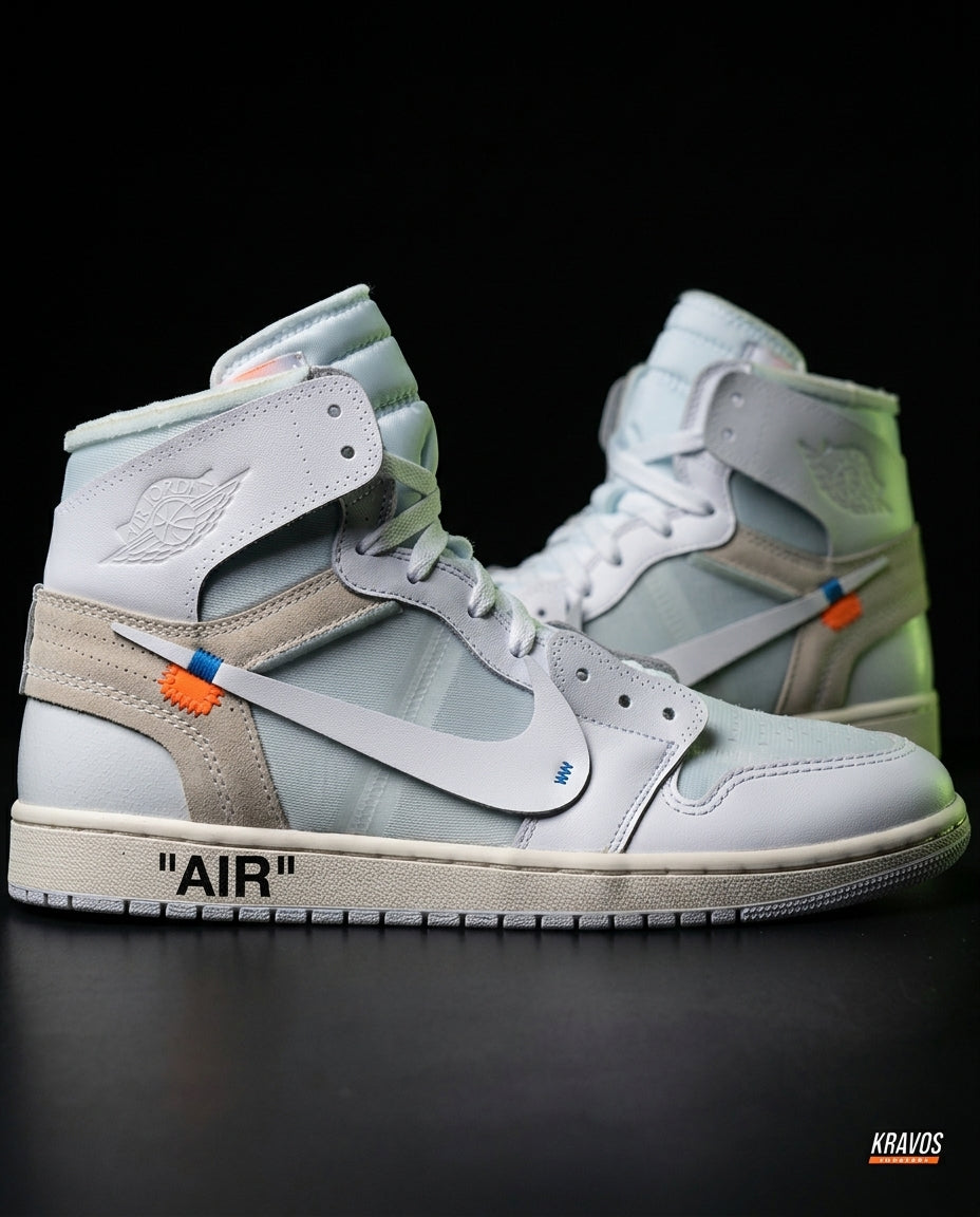 NK Leather Deconstructed High-Top Trainer White Sail
