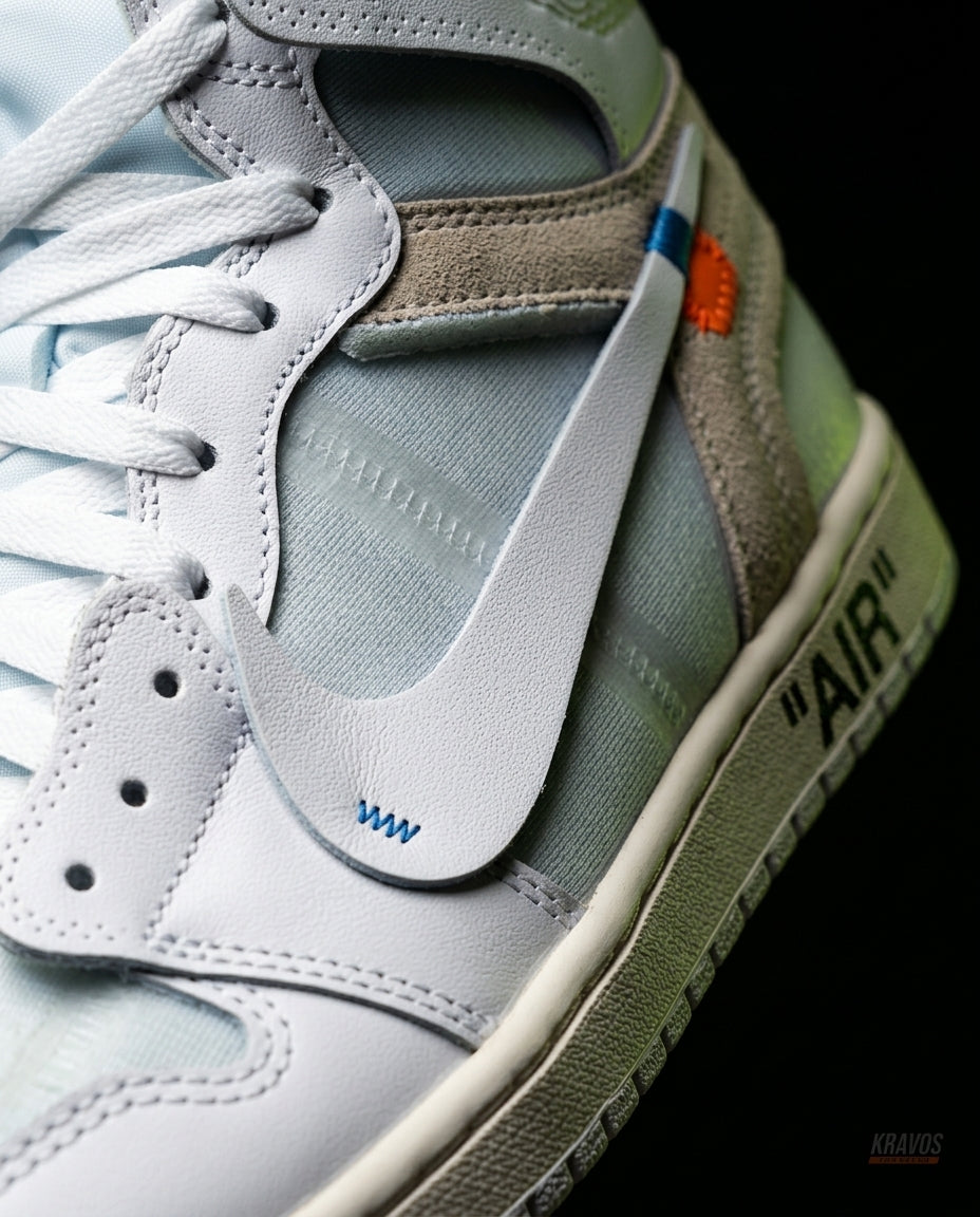 NK Leather Deconstructed High-Top Trainer White Sail