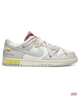 NK Leather Deconstructed Stitch Trainer Grey White Purple #greywhitepurple