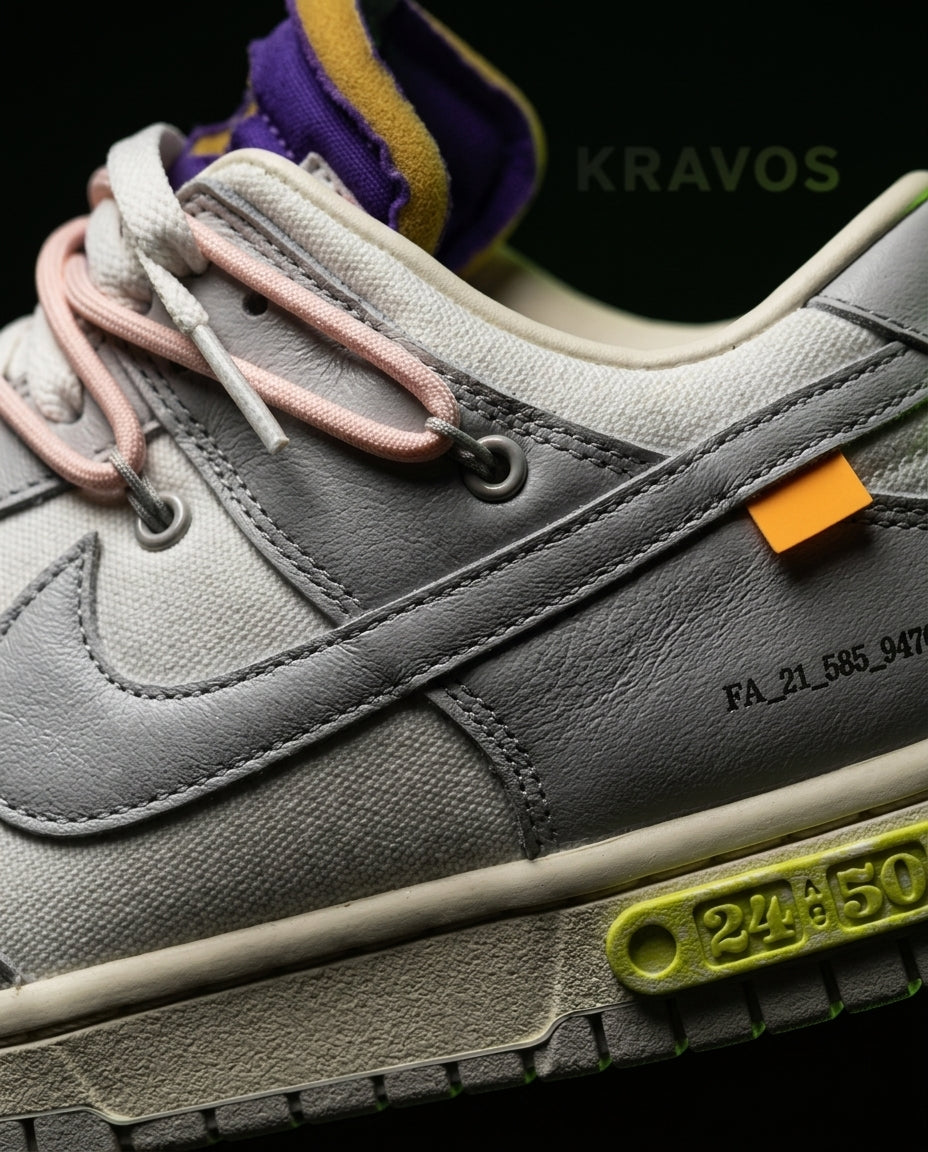 NK Leather Deconstructed Stitch Trainer