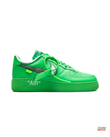 NK Leather Deconstructed Zip-Tie Trainer Green White #greenwhite
