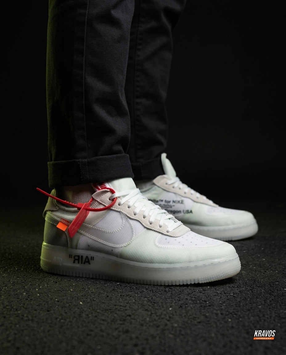 NK Leather Deconstructed Zip-Tie Trainer White