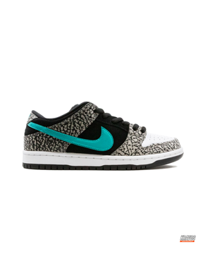 NK Leather Elephant-Print Skate Low