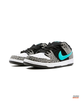 NK Leather Elephant-Print Skate Low