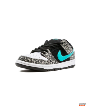 NK Leather Elephant-Print Skate Low