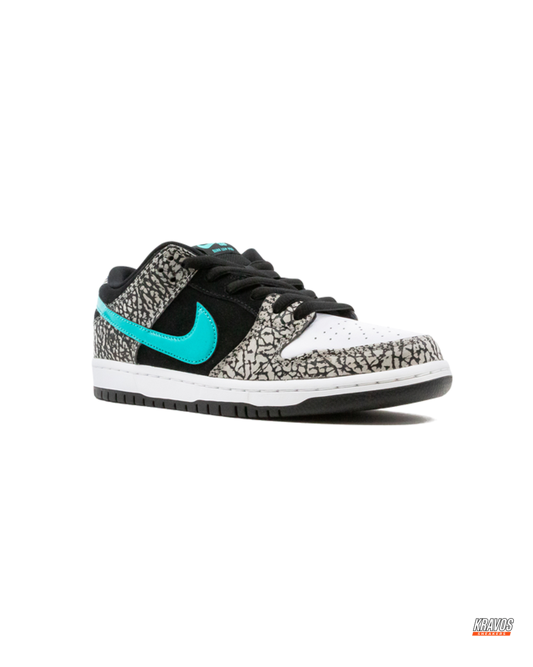 NK Leather Elephant-Print Skate Low