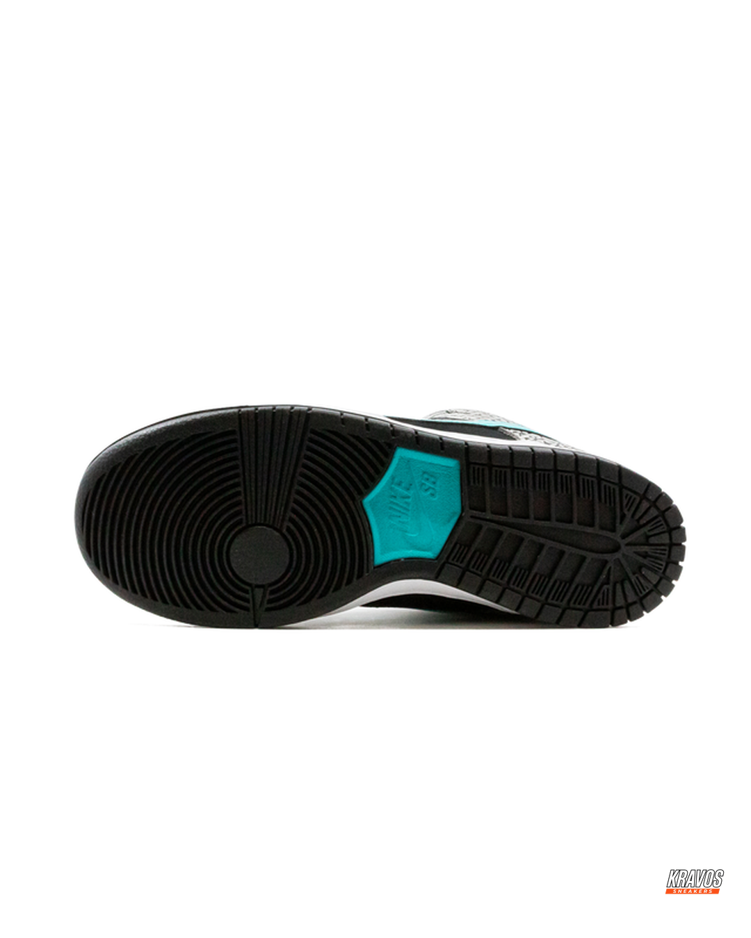 NK Leather Elephant-Print Skate Low