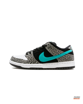 NK Leather Elephant-Print Skate Low