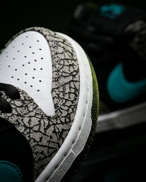 NK Leather Elephant-Print Skate Low