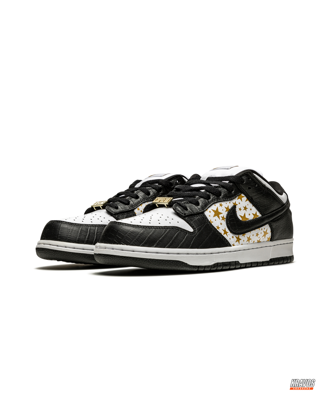NK Leather Embossed Star Skate Low