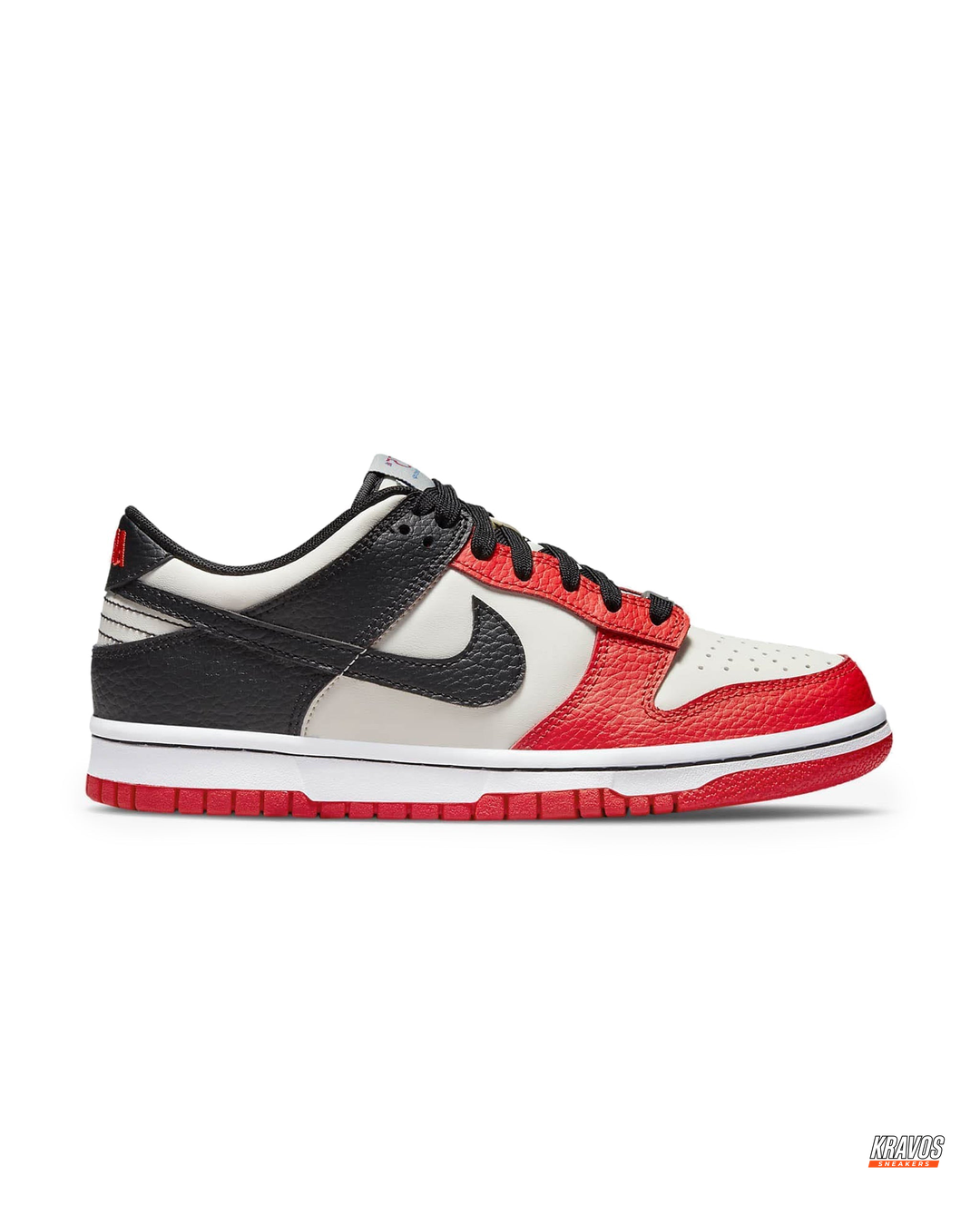 NK Leather Grained Colour-Block Trainer
