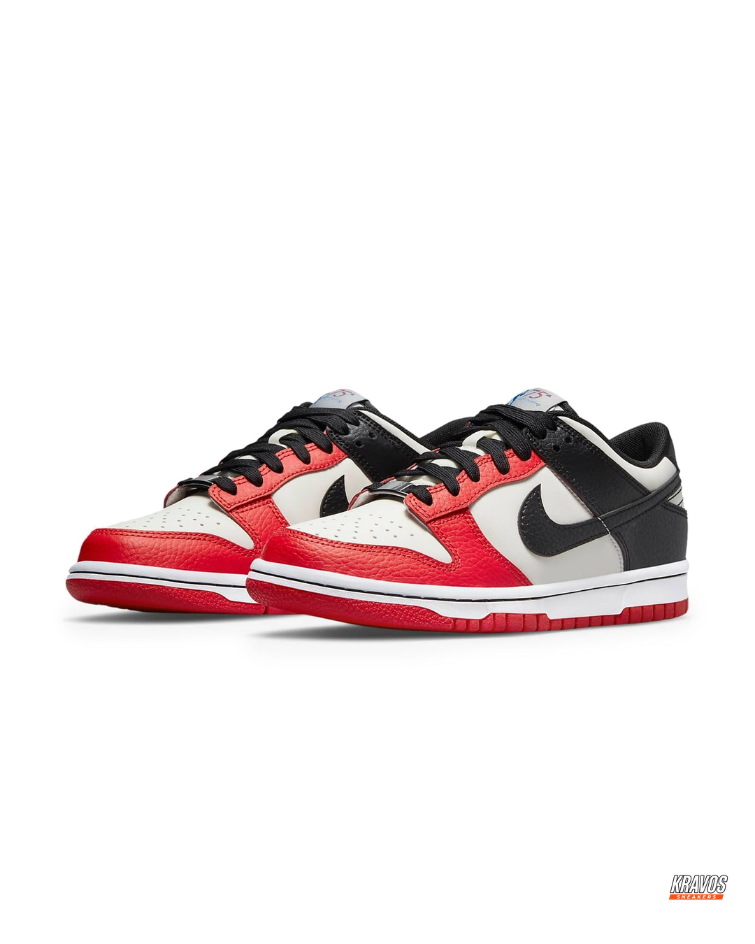 NK Leather Grained Colour-Block Trainer