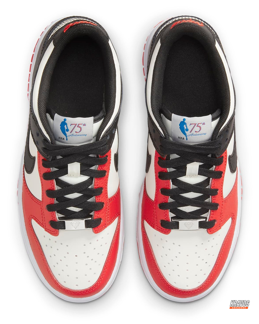 NK Leather Grained Colour-Block Trainer